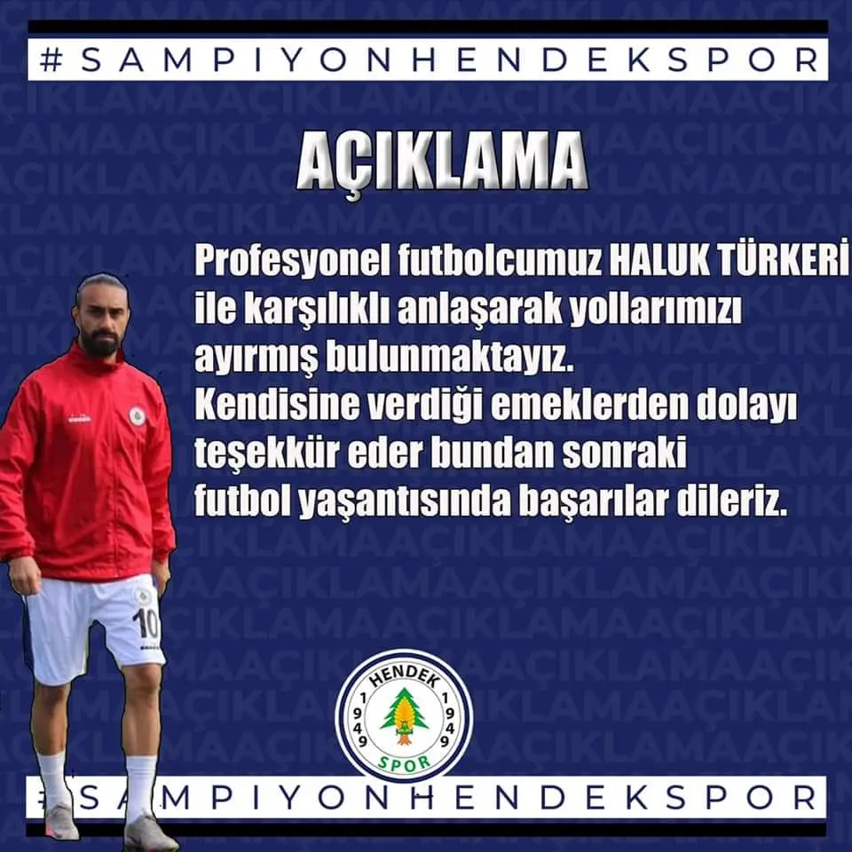 Haber: Hendekspor santrafor Türkeri ile yollarını ayırdı - Öne Çıkan