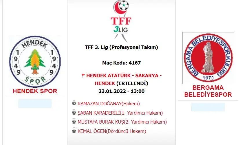 Haber: Hendekspor’un maçı ertelendi - Öne Çıkan