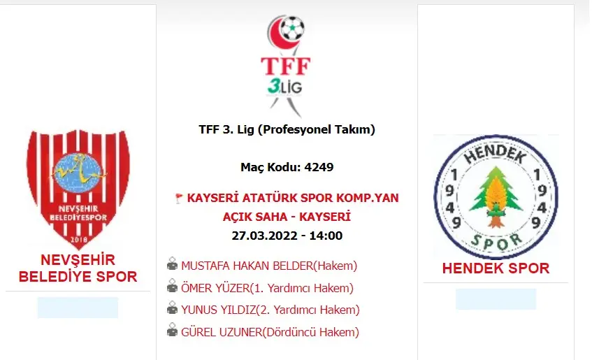 Haber: Hendekspor Nevşehir Maçı Canlı Yayınlanacak - Öne Çıkan