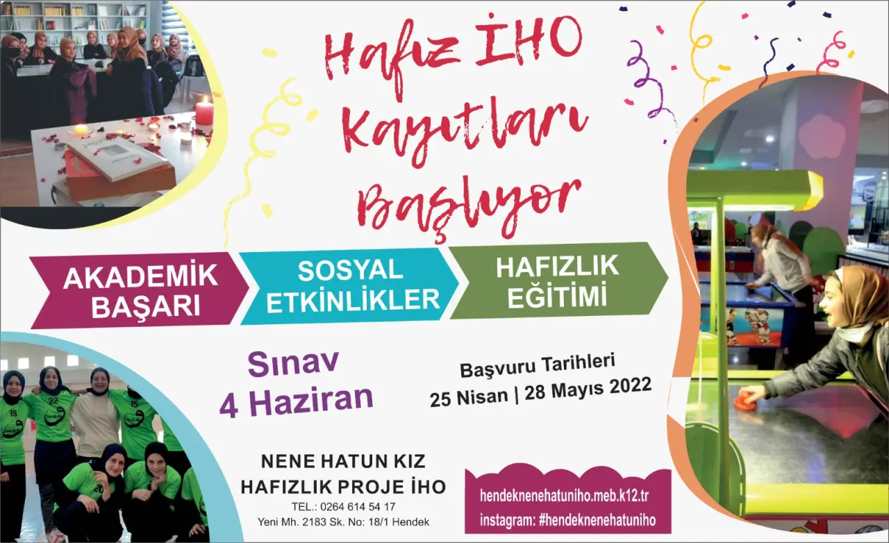 Haber: Nene Hatun Hafızlık Kayıtları Başlıyor - Öne Çıkan