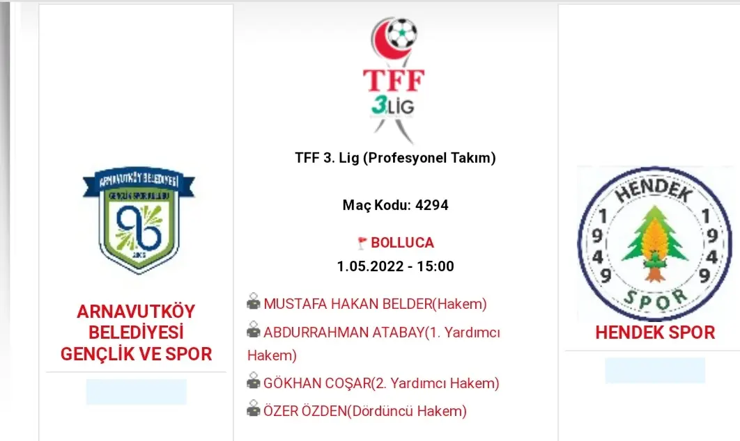 Haber: Hendekspor Arnavutköy maçın hakemi belli oldu - Galeri-1