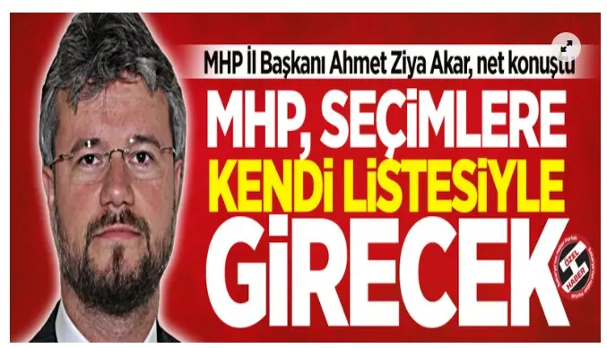 Haber: MHP İl Başkanı Akar’dan Çarpıcı Açıklamalar - Öne Çıkan