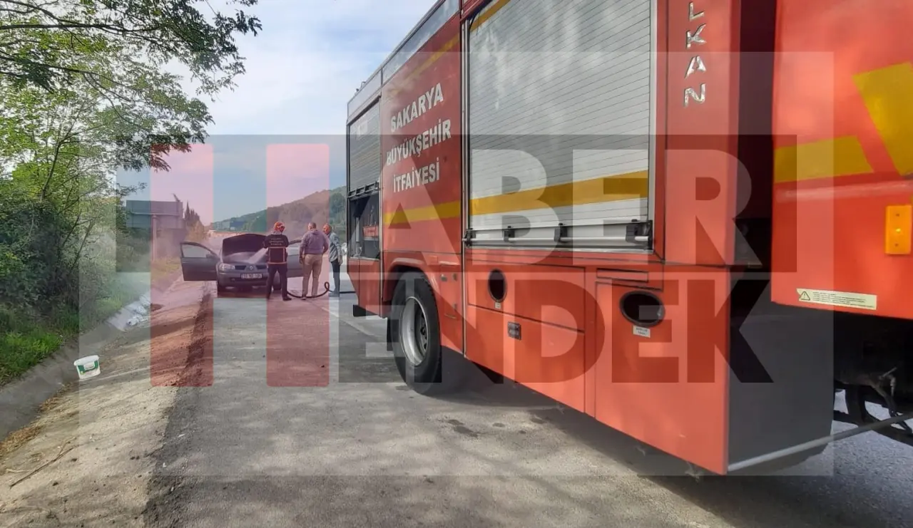 Haber: Seyir halindeki Otomobil Alev Aldı - Galeri-1