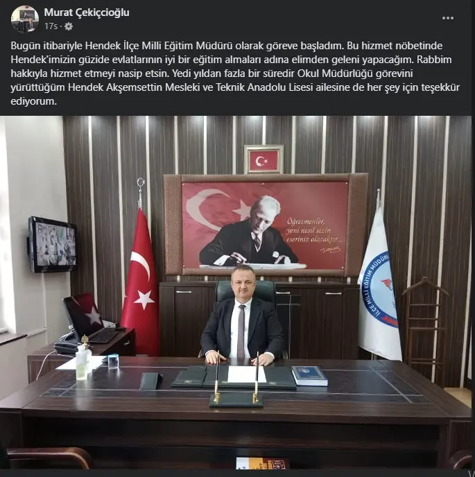Haber: İlçe Milli Eğitim Müdürü Çekiççioğlu Oldu - Galeri-1