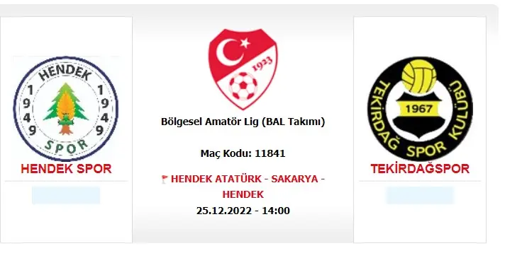 Haber: Hendekspor ve Dereköyspor Evinde Oynayacak - Galeri-1
