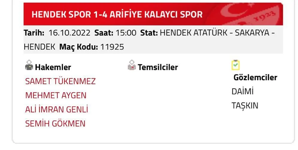 Haber: Hendekspor’u katleden Hakem Çorlu maçında düdük çalacak - Galeri-2