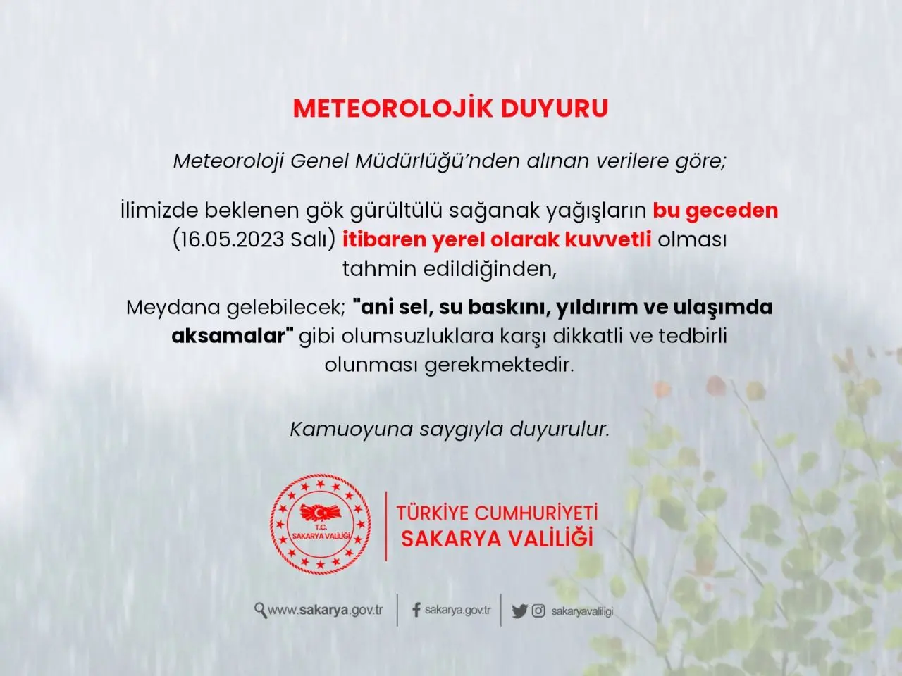 Haber: Valilikten son dakika uyarısı - Öne Çıkan