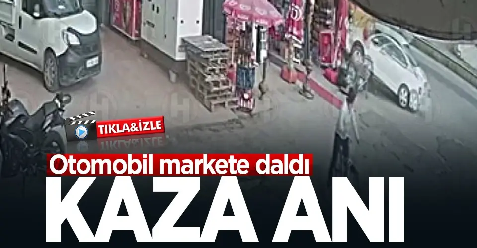 Haber: Otomobil markete daldı - Öne Çıkan
