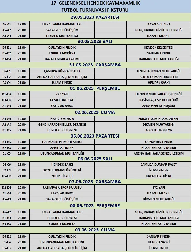 Haber: Kaymakamlık Futbol Turnuvası Başlıyor - Galeri-2