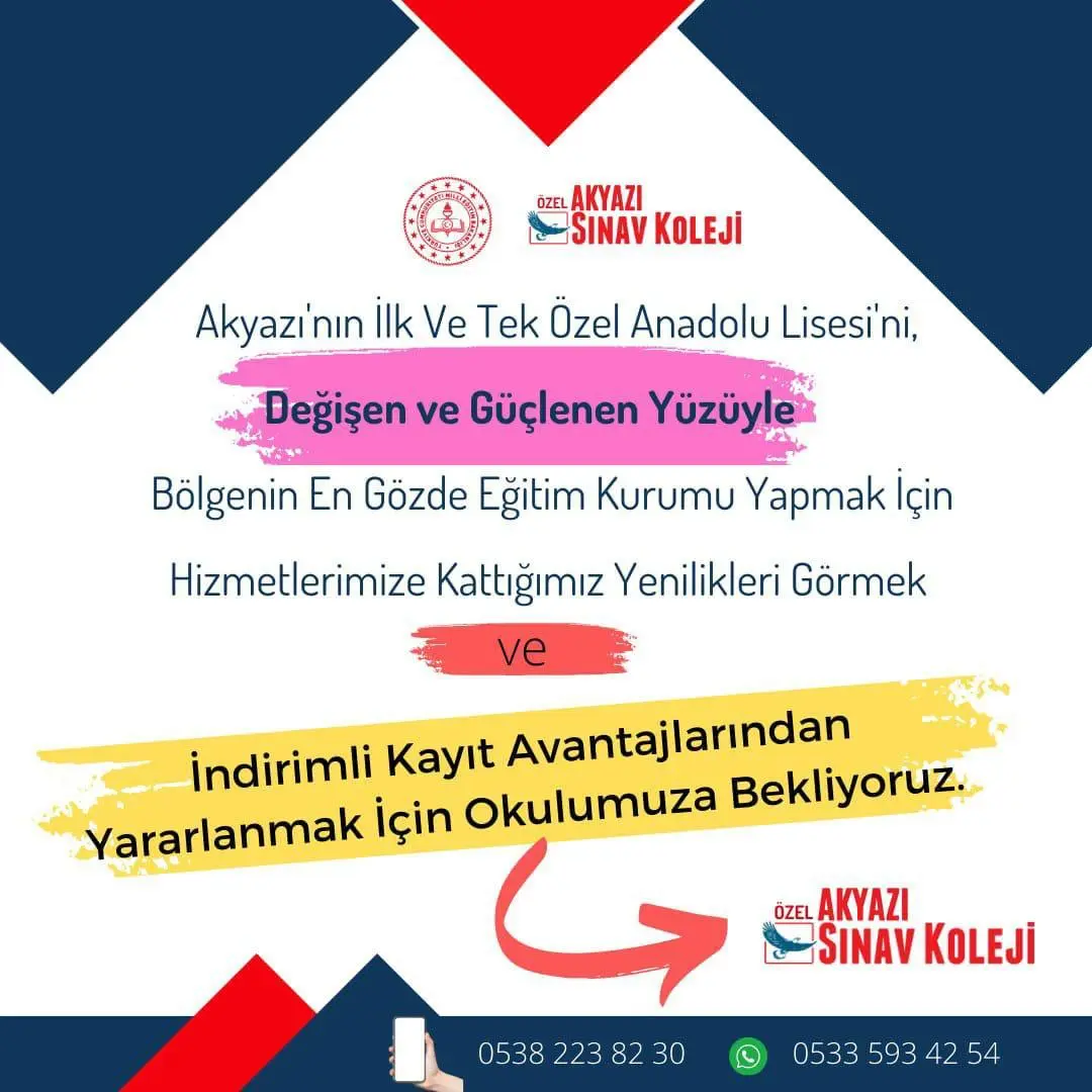Haber: ÖZEL SINAV ANADOLU LİSESİ AKYAZI’DA AÇILDI - Galeri-1