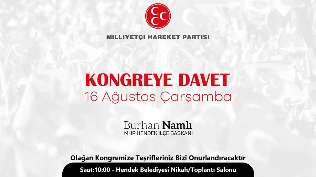 Haber: BURHAN NAMLI’DAN KONGRE DAVETİ - Öne Çıkan