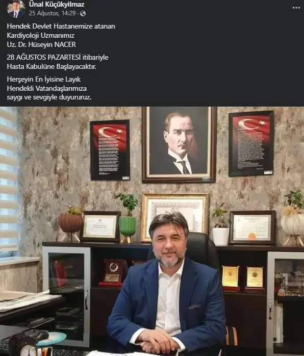 Haber: Başhekim Beklenen Atamayı Duyurdu - Galeri-1