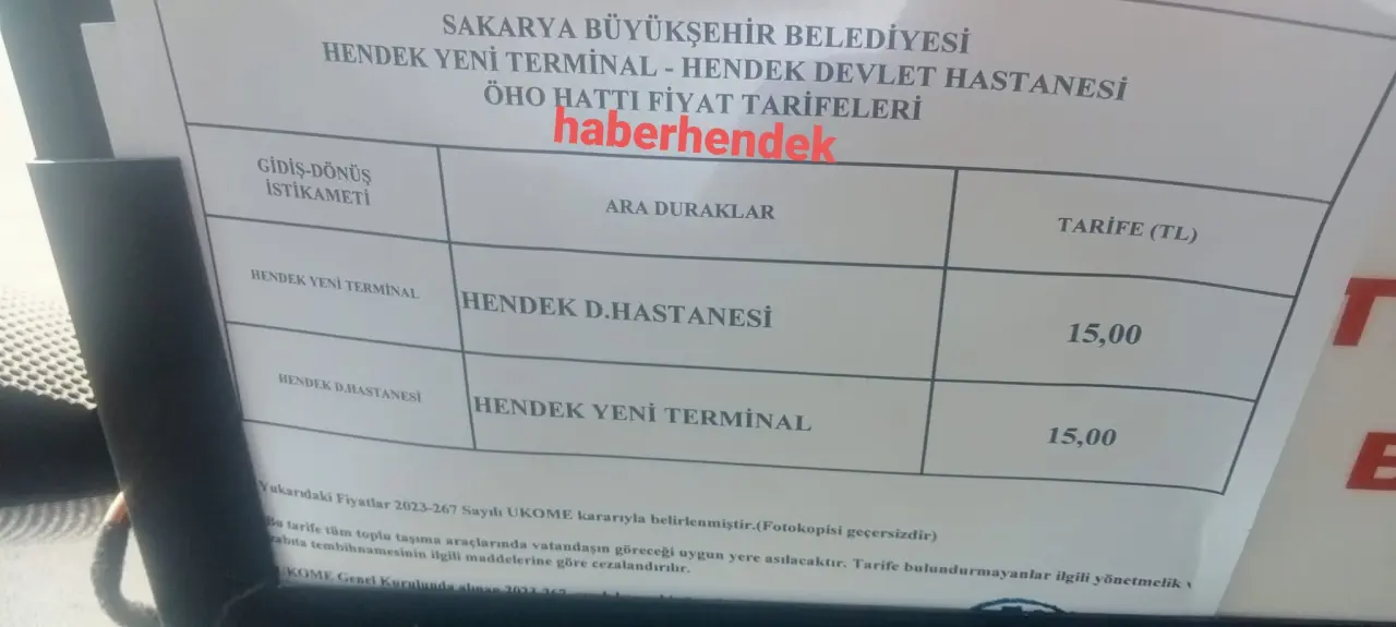Haber: Hendek Hastane Dolmuşları Zamlandı - Öne Çıkan