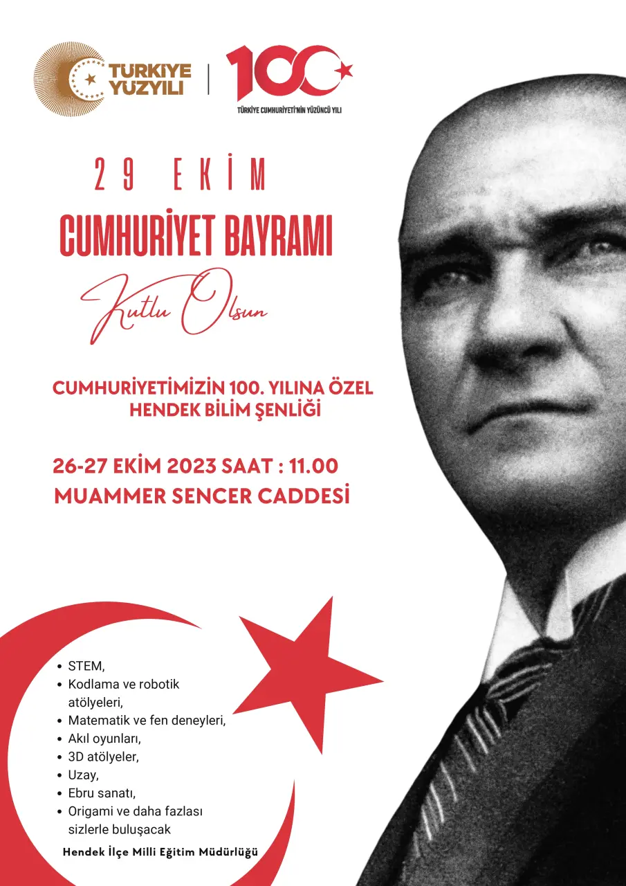 Haber: CUMHURİYETİMİZİN 100. YILINA ÖZEL HENDEK BİLİM ŞENLİĞİ - Öne Çıkan