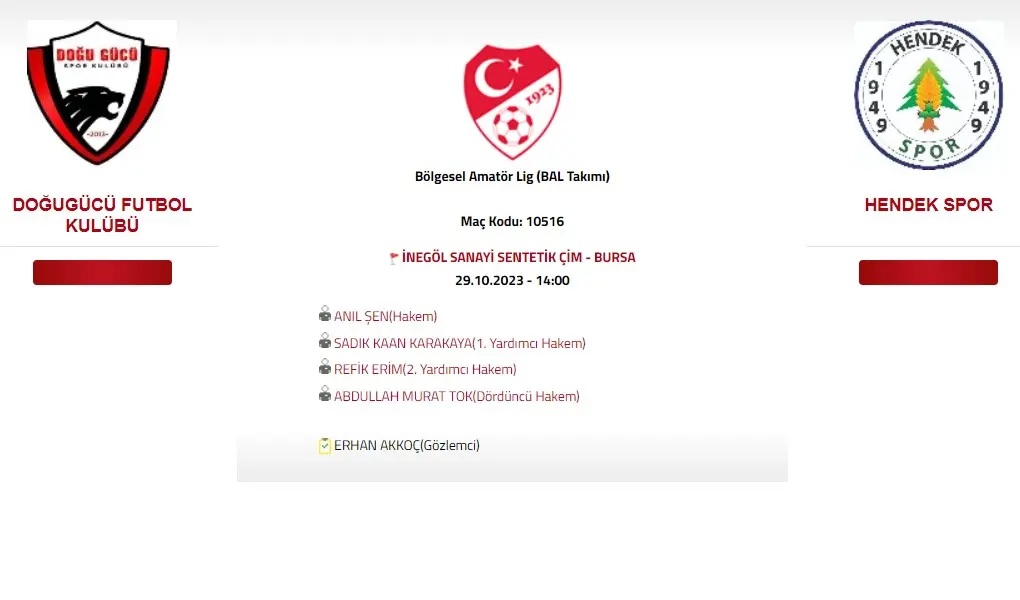 Haber: Doğugücü, Hendekspor Maçının Hakemleri belli oldu - Öne Çıkan