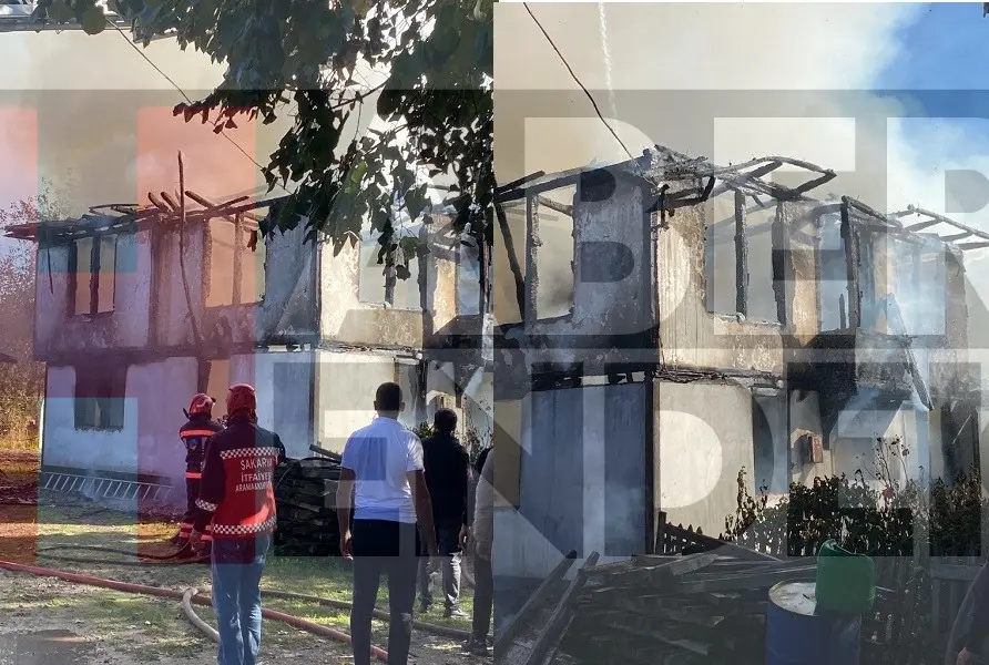 Haber: İki katlı ev kül oldu - Öne Çıkan