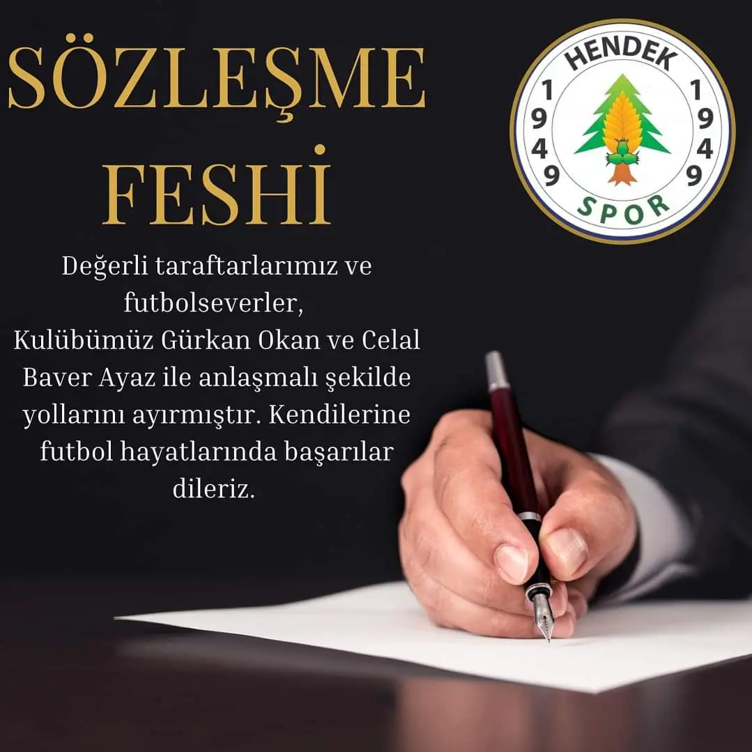 Haber: Hendekspor'da iki ayrılık birden - Öne Çıkan