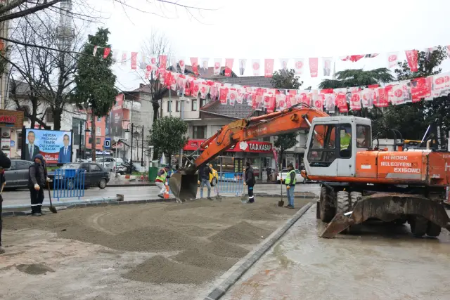 Yeni Cami Taksi Durağına düzenleme yapıldı 