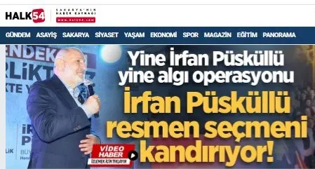 Haber: İrfan Püsküllü resmen seçmeni kandırıyor - Öne Çıkan