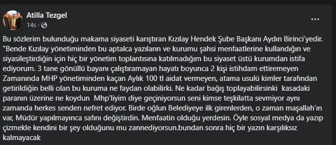 Haber: Kızılay’a Siyaseti sokan Başkana istifa tepkisi - Galeri-1