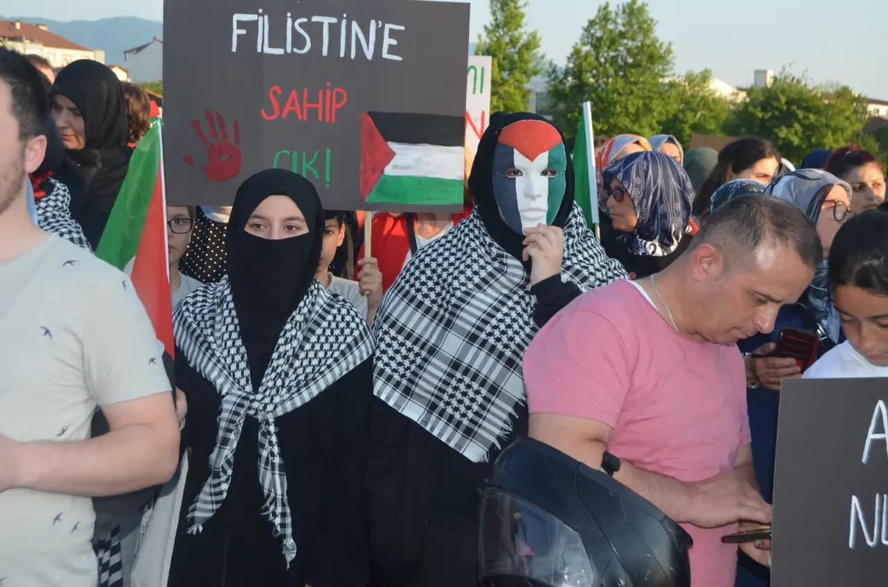 Haber: Hendek’te İsrail'e öfke - Galeri-4
