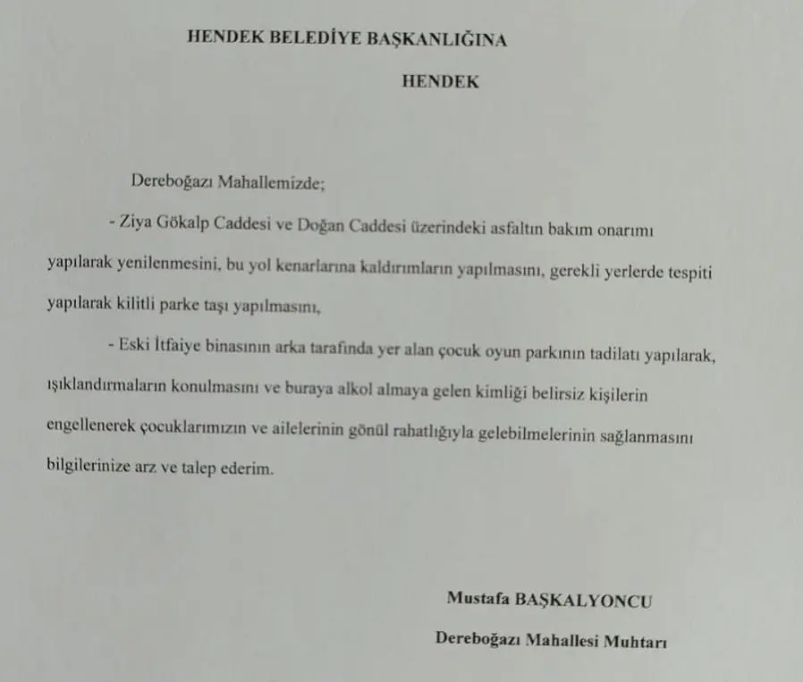 Haber: Muhtar Başkalyoncu Mahallesinde ki talepleri iletti - Galeri-1