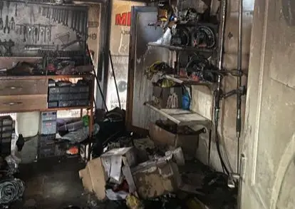 Tarım makineleri kül oldu