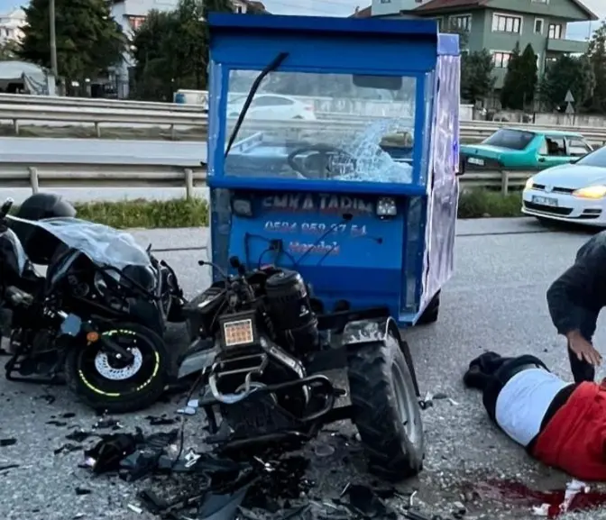 Haber: Kazada Motosiklet Sürücüsü yaralandı - Öne Çıkan