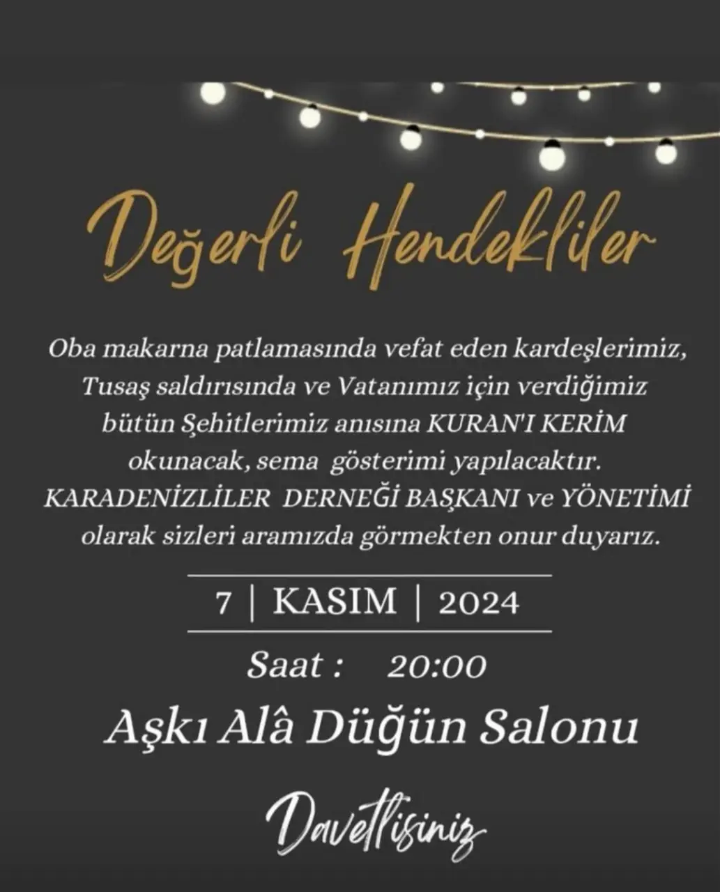 Haber: TÜM ŞEHİTLERİMİZ İÇİN KURAN OKUTULACAK - Öne Çıkan