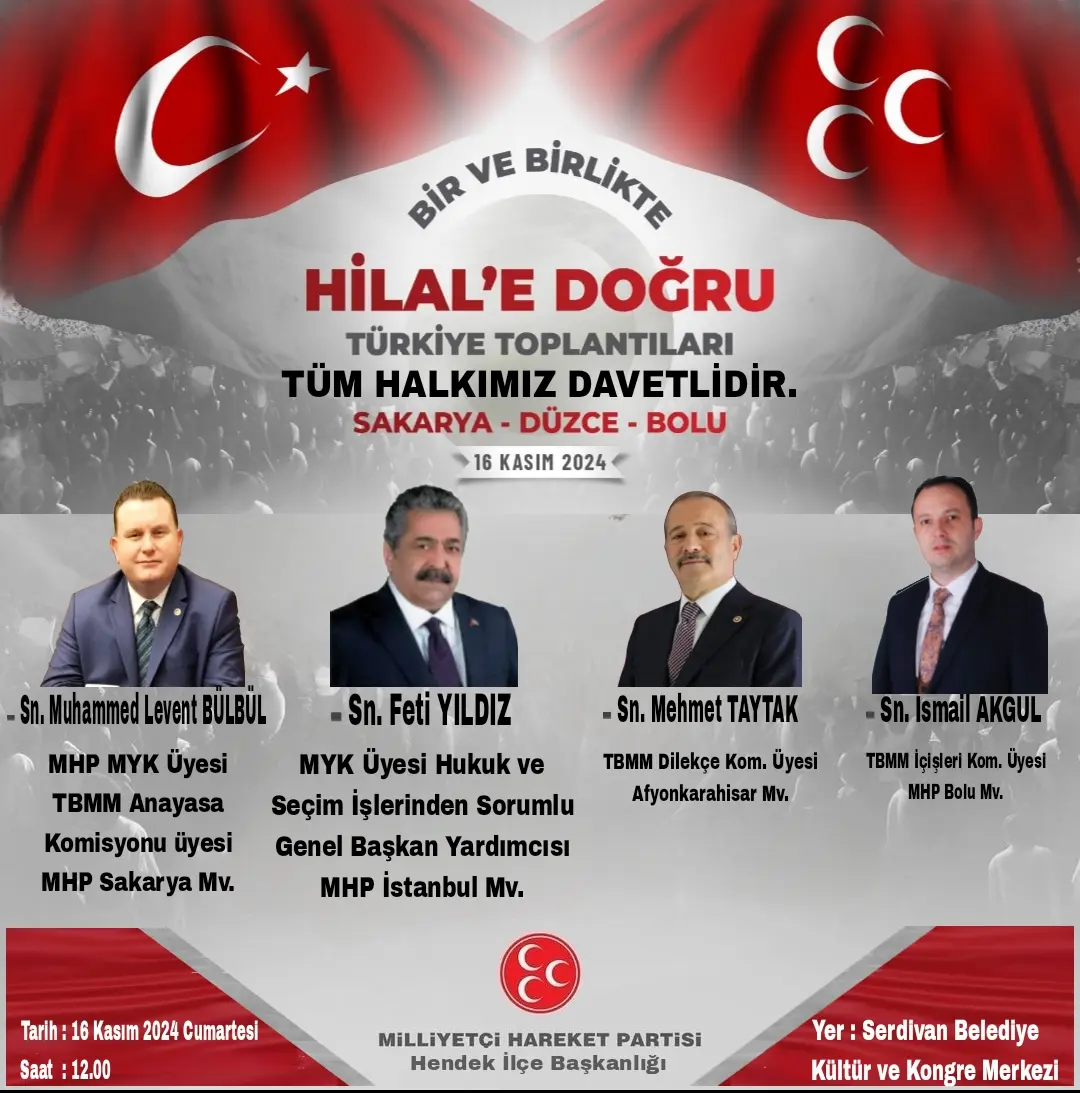Haber: MHP'de Bir ve Birlikte Hilal'e Doğru Türkiye Toplantıları - Galeri-1