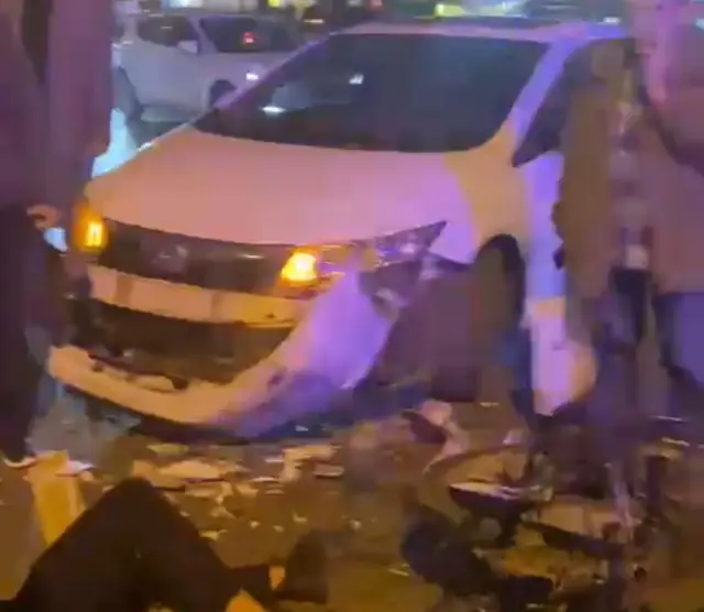 Motokurye ile Otomobil Çarpıştı; 1 Yaralı