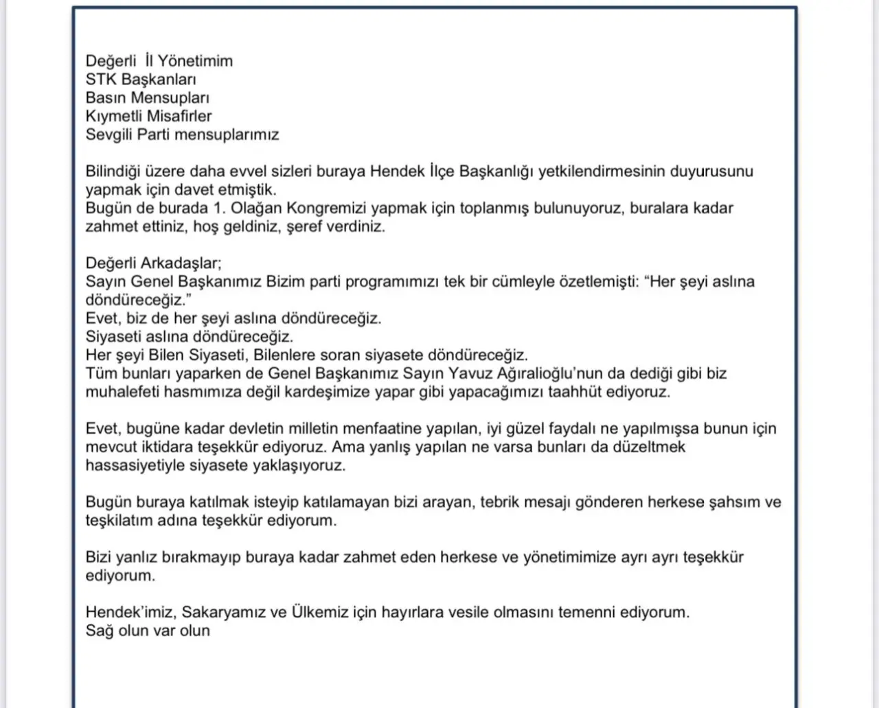 Haber: Anahtar Partisi İlçe Başkanı Albayrakoğlu - Galeri-7