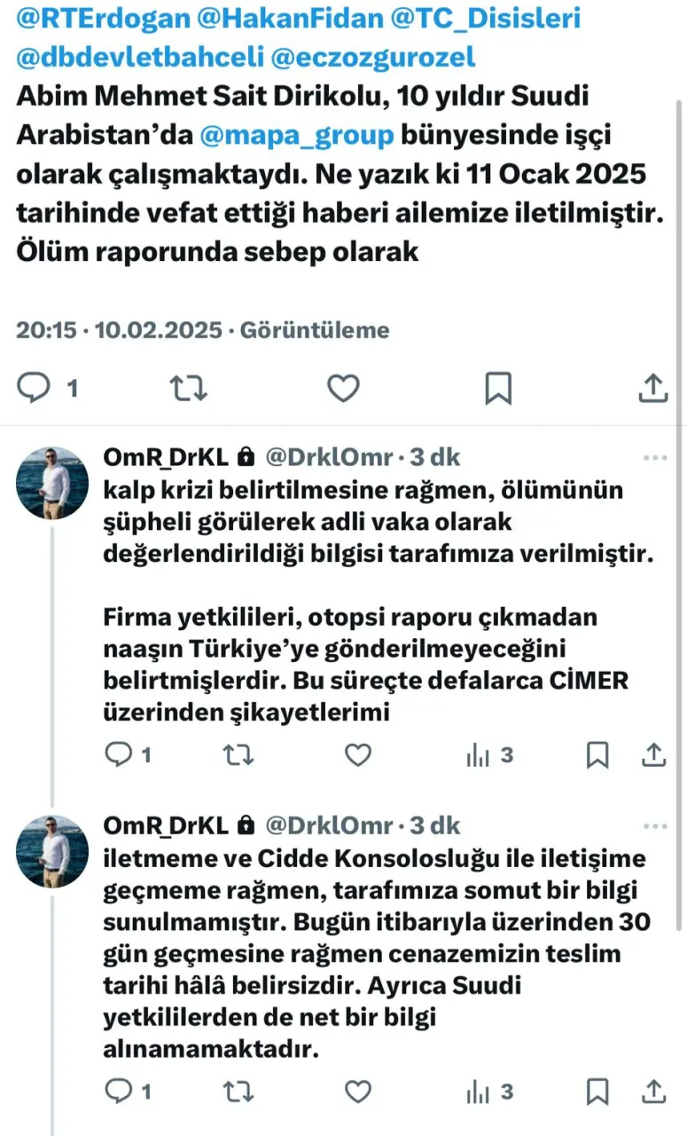 Haber: Bir aydır cenazeyi Suudi Arabistan'dan alamadılar - Galeri-1
