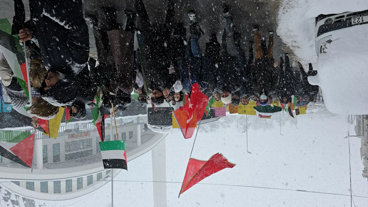 Haber: Yoğun kar yağışına rağmen Mitinge akın ettiler - Galeri-8