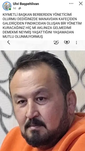 Hendekspor Eski Yöneticisi Başpehlivan'dan Manidar Paylaşım