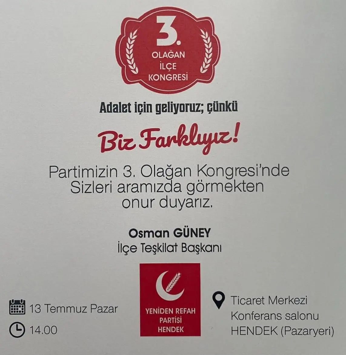 Haber: HÜDAVERDİ BAHADIR VE EKİBİ YENİDEN REFAH PARTİSİNDE - Öne Çıkan