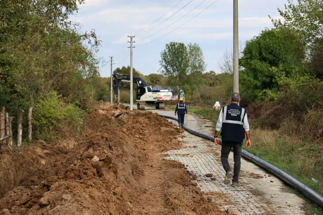 Hendek’te kesintisiz içme suyu taşıyacak hat devreye alınıyor