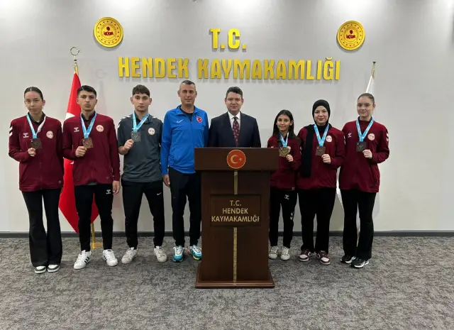 Karateciler Kaymakam Gökpınar’ı Ziyaret etti