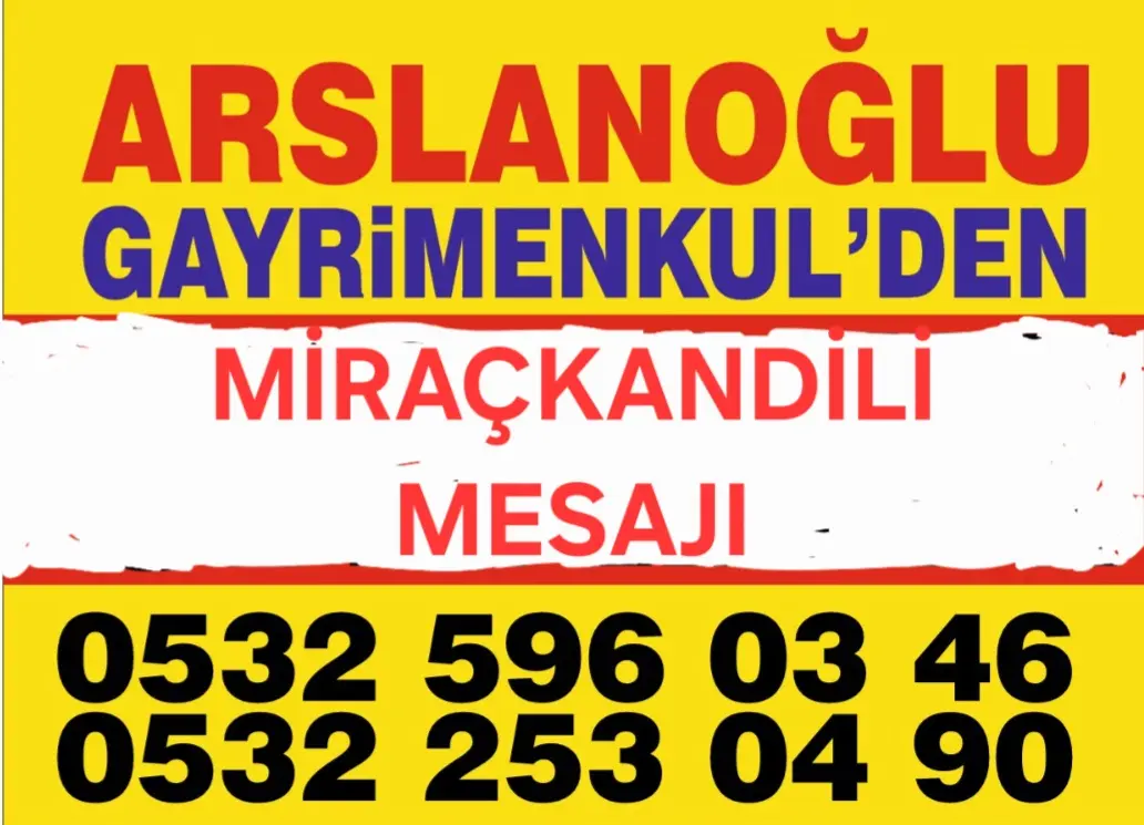 Haber: Arslanoğlu Gayrimenkul'den Miraç kandili mesajı - Öne Çıkan