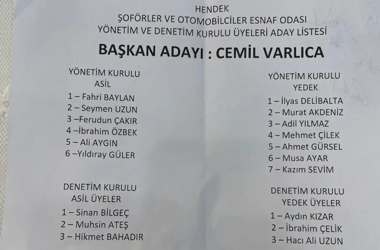 Haber: Hendek Şoförler Odası’nda Cemil Varlıca ile devam - Galeri-16