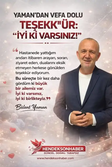 YAMAN’DAN VEFA DOLU TEŞEKKÜR