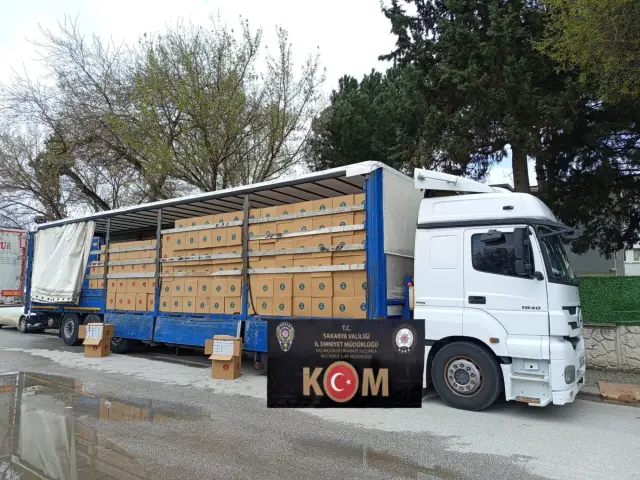 TEM Otoyolunda 8 Milyon adet Kaçak Ürün