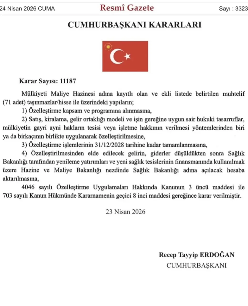 Haber: HENDEK’TEKİ ESKİ HASTANE ARAZİSİ DE LİSTEDE - Galeri-1