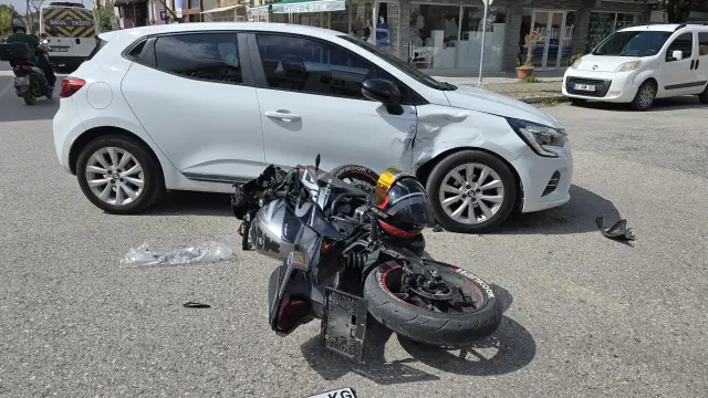Yenimahalle’de kaza Motosiklet sürücüsü yaralandı