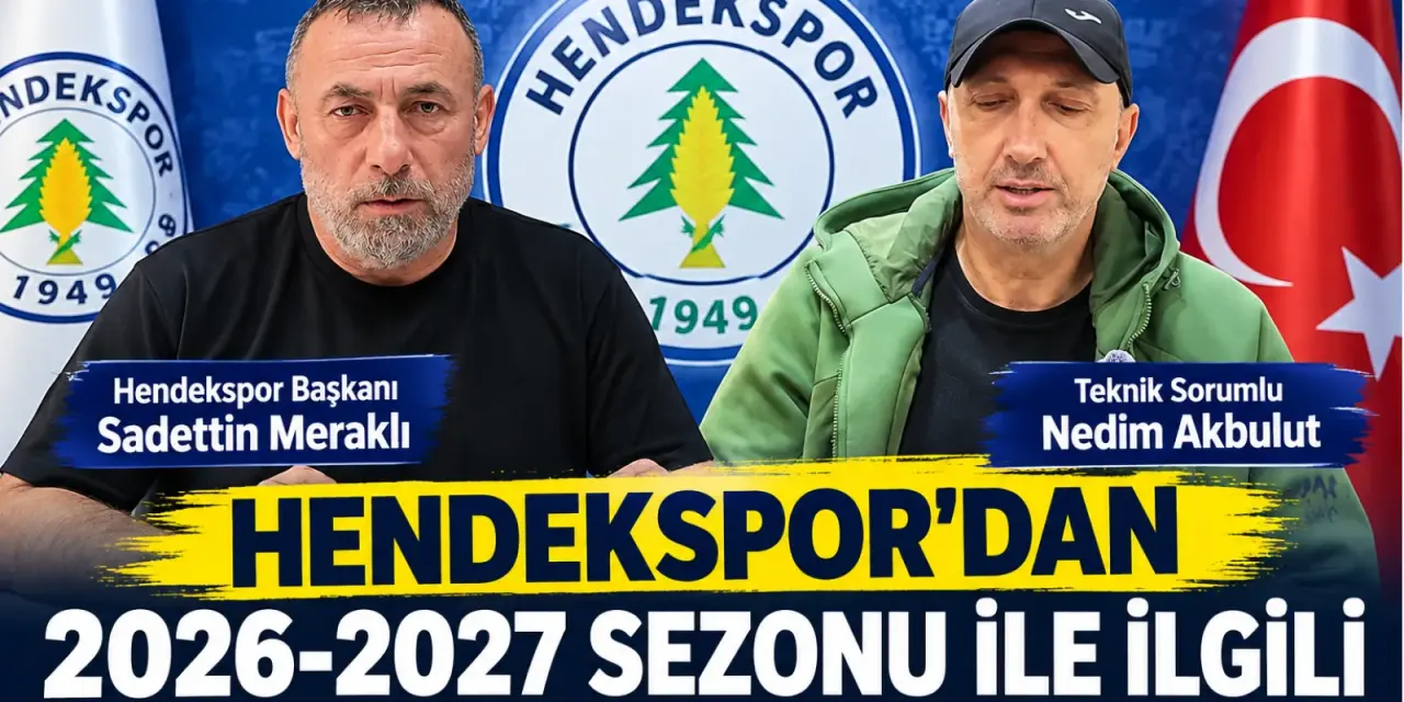 Haber: Hendekspor Başkanı Ve Teknik Sorumlusundan değerlendirme - Öne Çıkan