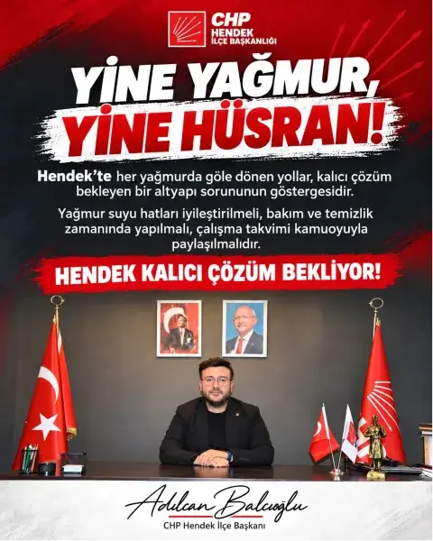 Balcıoğlu; Her yağışta aynı sorunları yaşamak kaderimiz mi