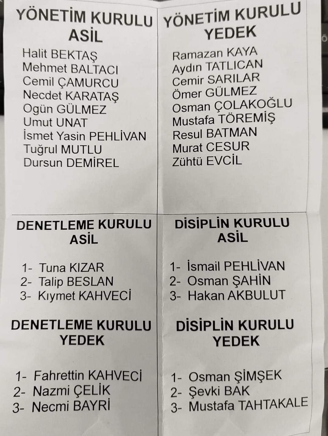 Hendek Muhtarlar Derneğinde Bektaş dönemi 