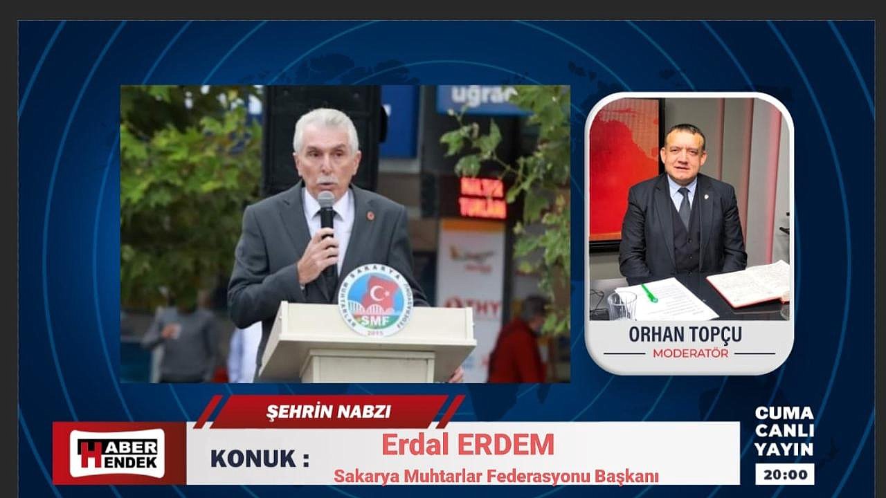 Federasyon Başkanı Erdem, Orhan Topçu'yla Şehrin Nabzı Programında