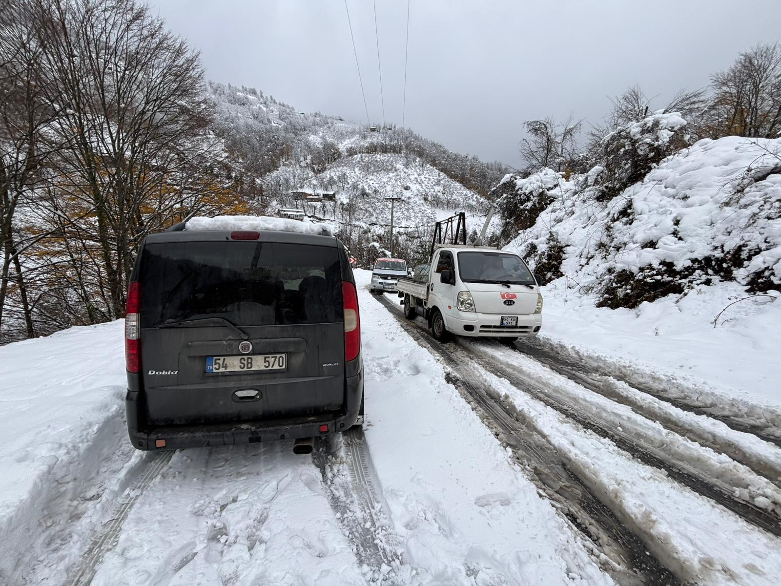 Hendek’in karla imtihanında sınıfta kaldı