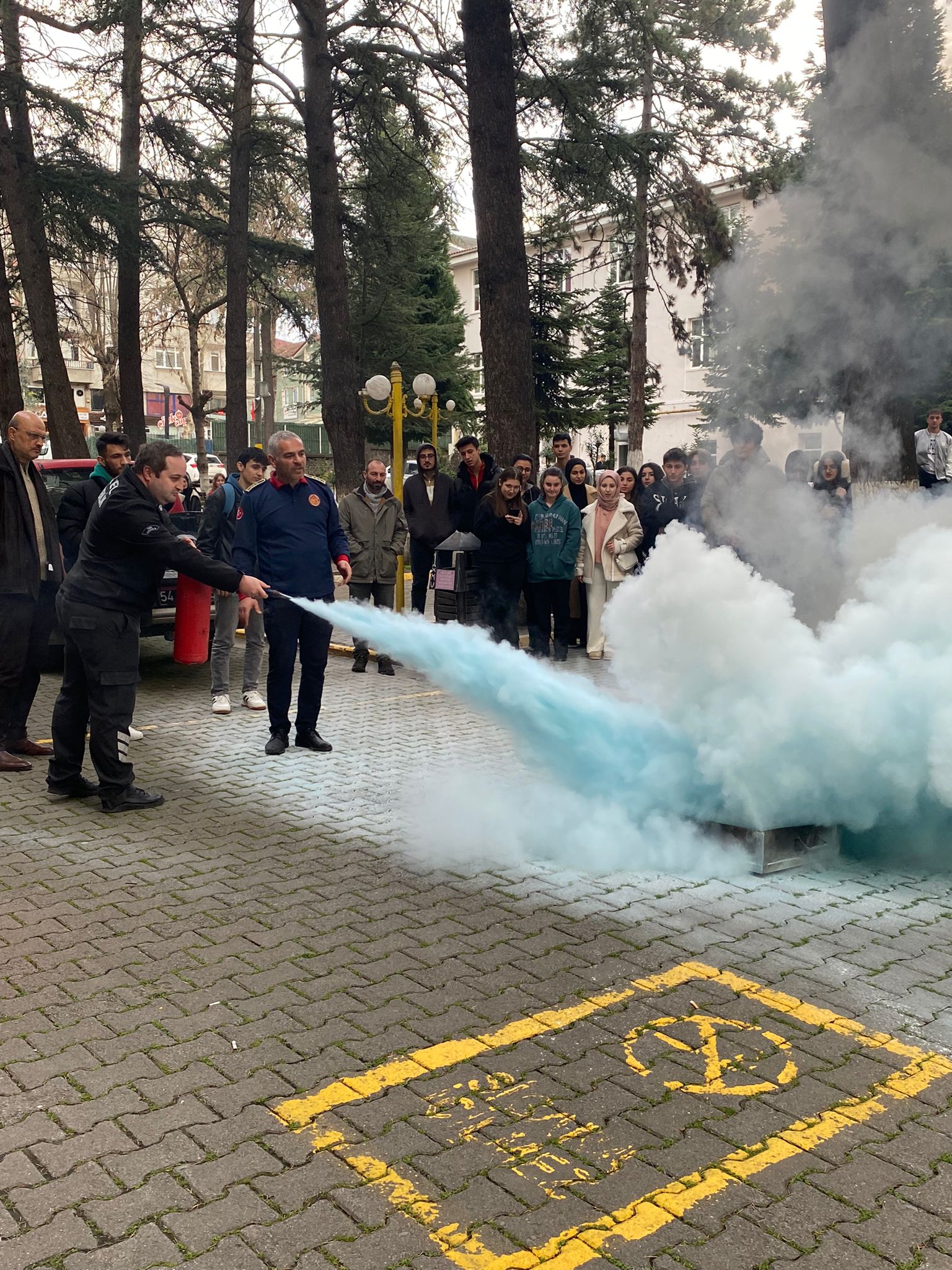 Hendek MYO'da Yangın tatbikatı